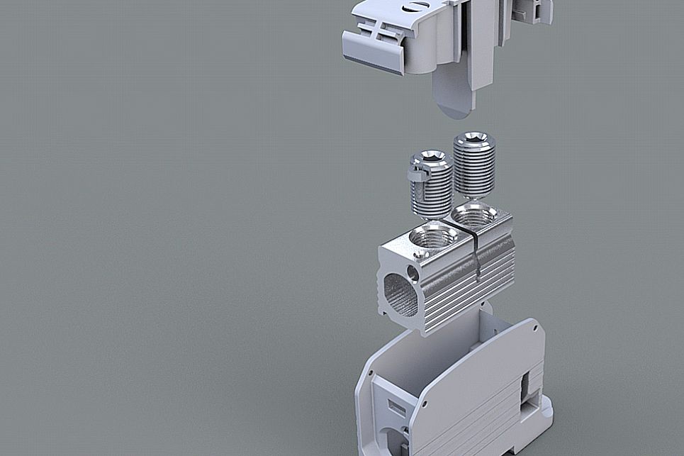 Leipold Group  3D animierter Messefilm der neuen Generation von Aluminium-Reihenklemmen der Leipold Gruppe. 